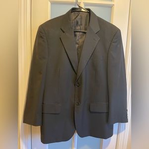 Moda Italia Mens Black 3 Piece Suite-Jacket and Vest Size: 42S-Pants Size 34/30